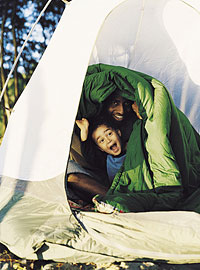 father-son-tent-camping Camping is a great way for our children to develop an appreciation for the outdoors