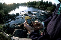 Geocaching is a great outdoor family activity