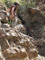 Decending the gorge to the Arroyo Seco River, along the Santa Lucia Trail