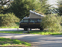 camper-van These VW camper vans are cool - this one was camping just a few spots down from us