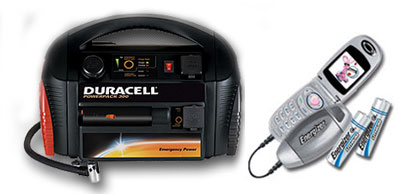 Duracell® Powerpack 300 and Energizer® Energi To Go chargers