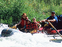 Whitewater rafting is a great family adventure (click for larger image)