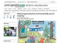 Pittsburgh Post-Gazette: State program teaches environmentally sound camping