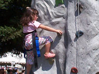 Family adventures - rock climbing