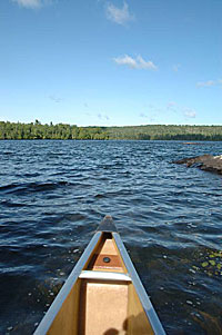 Boundary Water Canoe Area Wilderness from Sawbill Lake campground