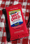 Wet wipes are a great way to keep clean when handling food