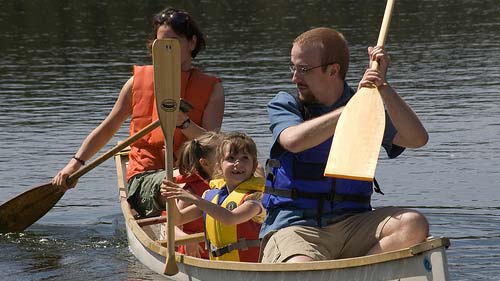 Canoeing safety with kids