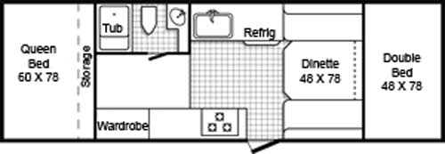 TrailManor model 2720 floorplan