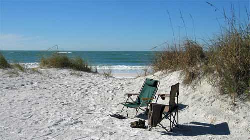 Fort De Soto beach camping