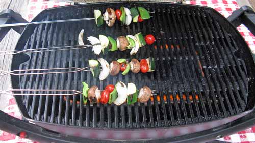 Use leftover grilled vegetables for breakfast the next morning