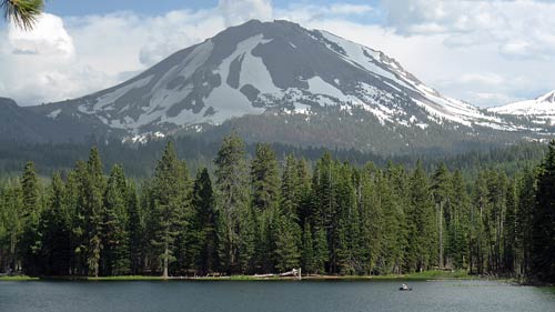 A gorgeous day at the lake, but the weather can change rapidly at this elevation