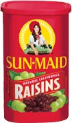 Raisins are a popular and traditional snack on the trail
