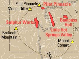 Outline of the ancient Mount Tehama