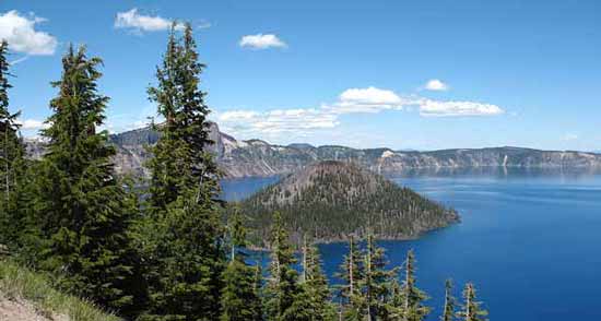 This great picture of Crater Lake would have been even better with all of us in it