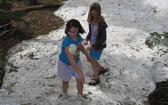 I think that I am about to get nailed with a snowball