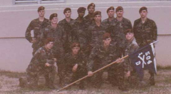 The men of 1st Platoon - I am in the back row, first person on the left
