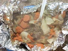 Foil meals are easy to cook - and no mess!