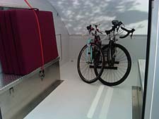 Plenty of space for bikes and gear