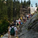 Just three weeks after death laid a heavy hand on the Merced River, sweeping three tourists to their deaths over Vernal Fall, life went on for a new crop of visitors